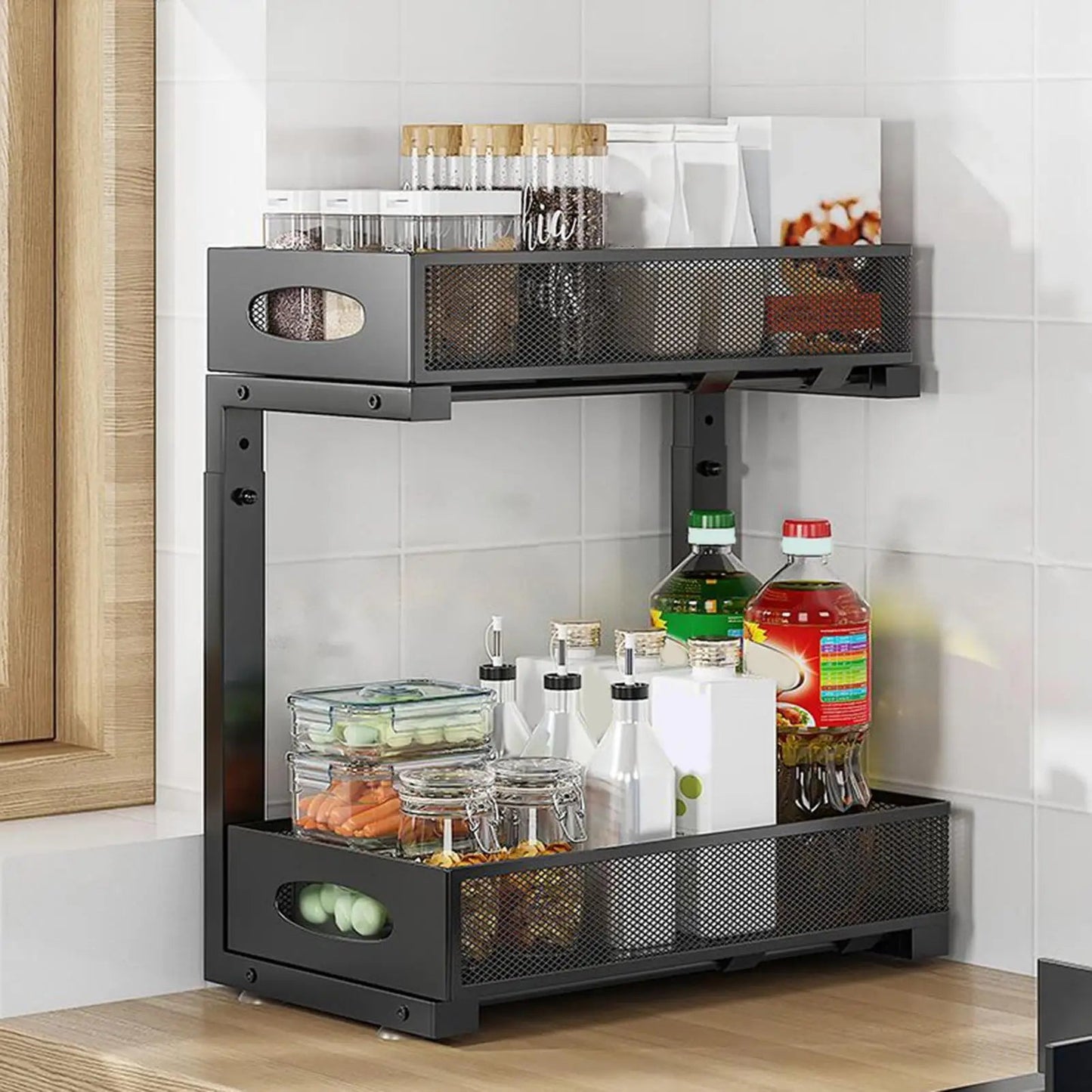 Rangement cuisine coulissant | SpaceOptimizer