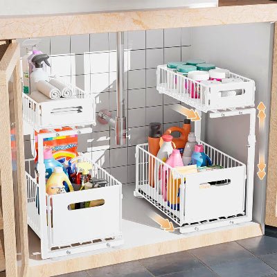 cuisine coulissant rangement sous évier