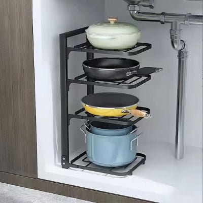 etagere pour cuisine sous évier quatre niveaux