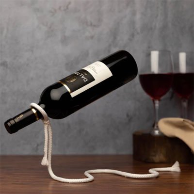 porte bouteille vin aspect cordon