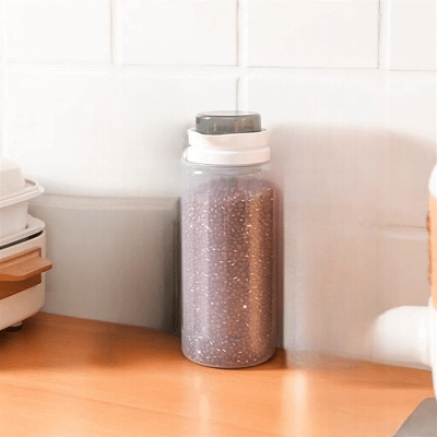 Pot alimentaire - JarKitchen™ - Gris - Rangement Décoratif