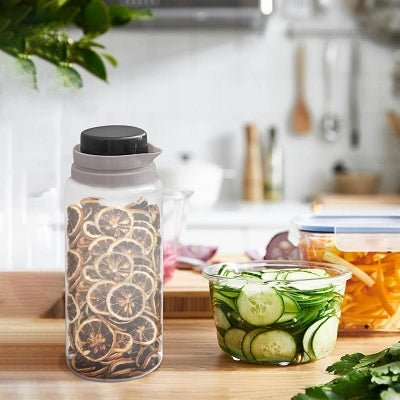 Pot alimentaire - JarKitchen™ - Noir - Rangement Décoratif