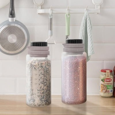 Pot alimentaire - JarKitchen™ - Noir - Rangement Décoratif