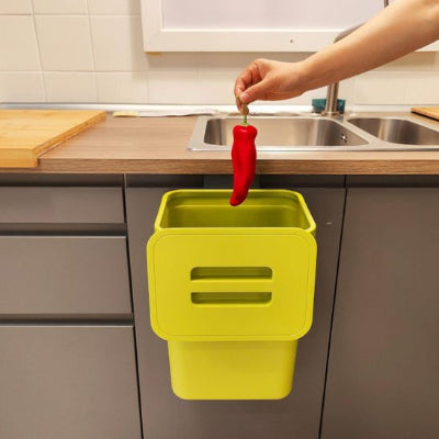 poubelle sous evier cuisine couleur vert olive