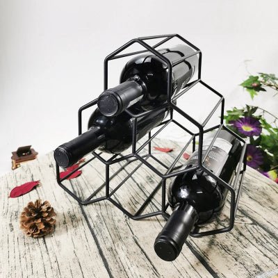rangement bouteille de vin sur base en bois