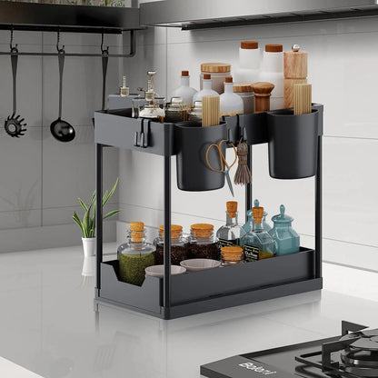 rangement coulissant cuisine sur comptoir