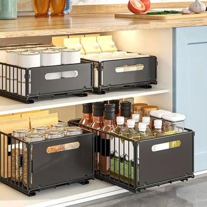 quatre tiroir coulissant sous comptoir cuisine